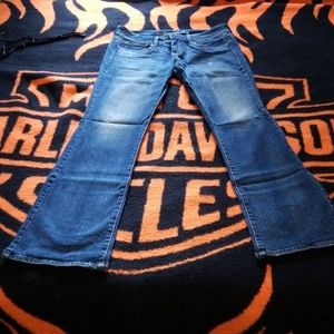 American Eagle kickboot X-long Jean's.